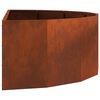 vidaXL Planter Rusty 120 x 60 x 35 cm Weathering Steel