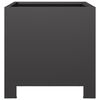 vidaXL Garden Planter Black 30x30x30 cm Steel
