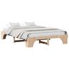 vidaXL Bed Frame Natural 140 x 200 cm Solid Pine Wood