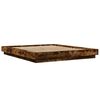 vidaXL Bed Frame without Mattress Smoked Oak 150x200 cm King Size