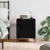 vidaXL Bedside Cabinet Black 40x40x50 cm Engineered Wood