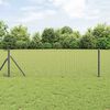 vidaXL Euro Fence Grey 0.6 x 10 m PVC-coated iron
