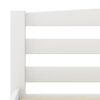 vidaXL Bed Frame without Mattress White Solid Pinewood 160x200 cm