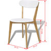 vidaXL Dining Chairs 4 pcs MDF and Birch Wood