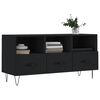 vidaXL TV Cabinet Black 102x36x50 cm Engineered Wood