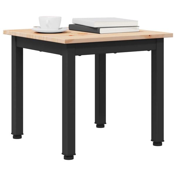 vidaXL Coffee Table White 70 x 50 x 36 cm Solid Pine Wood