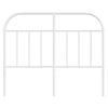 vidaXL Metal Replace Headboard White 120 cm
