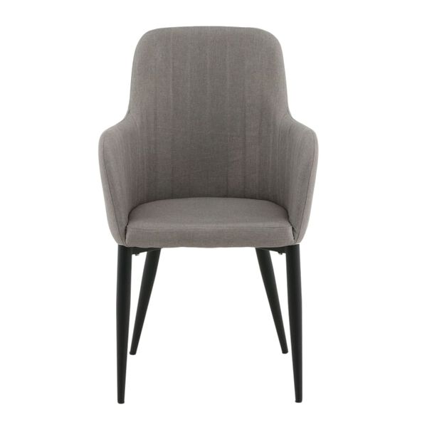 Venture Home Dining Chairs 2 pcs Comfort Polyester Black and Grey