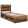 vidaXL Bed Frame with Headboard Old Wood 75 x 190 cm Solid Pine Wood