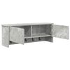 vidaXL Wall-Mounted Coat Rack with Shelf Concrete Grey 80 x 20 x 30 cm