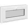 vidaXL Basement Window RISOR 80 x 40 cm PVC and Glass Anthracite