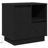vidaXL Bedside Cabinet with Drawer 2 pcs Black Oak 50 x 34.5 x 50 cm