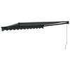 vidaXL Retractable Awning Anthracite 3x2.5 m Fabric and Aluminium