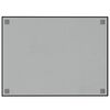 vidaXL Wall-mounted Magnetic Board Black 80x60 cm Tempered Glass