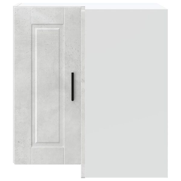 vidaXL Kitchen Wall Corner Cabinet "Porto" Concrete Grey Engineered Wood