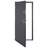 vidaXL Front Door Anthracite 110x207.5 cm Aluminium