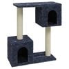 vidaXL Scratching Post | Dark grey | Engineered wood, Plush, Sisal | Medium
