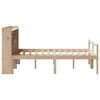 vidaXL Bookcase Bed without Mattress 135x190 cm Doouble Solid Wood Pine