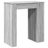 vidaXL Bar Table with Racks Grey Sonoma 95x47x103.5 cm Engineered Wood
