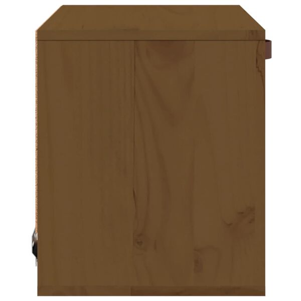 vidaXL Wall Cabinet Honey Brown 40x30x35 cm Solid Wood Pine