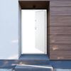 vidaXL Front Door White 100x200 cm Aluminium