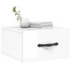 vidaXL Wall-mounted Bedside Cabinets 2 pcs High Gloss White 35x35x20 cm