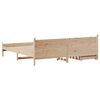 vidaXL Bed Frame without Mattress 180x200 cm Super King Solid Wood Pine