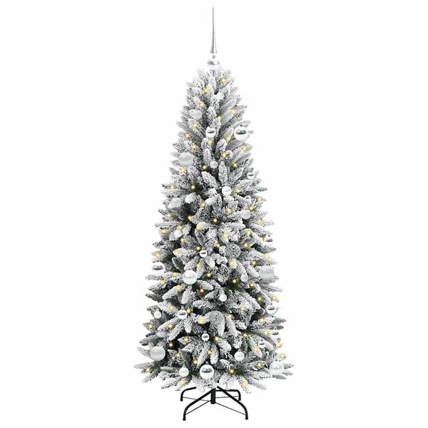 vidaXL Artificial Christmas Tree with 150 LEDs White 63 x 63 x 150 cm