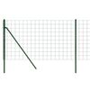 vidaXL Wire Mesh Fence Green 1x10 m Galvanised Steel