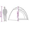 vidaXL Camping Tent Dome 4-Person White Blackout Fabric Quick Release