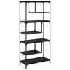 vidaXL Bookcase Black oak Engineered wood