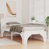 vidaXL Bed Frame White 75 x 190 cm Solid Pine Wood
