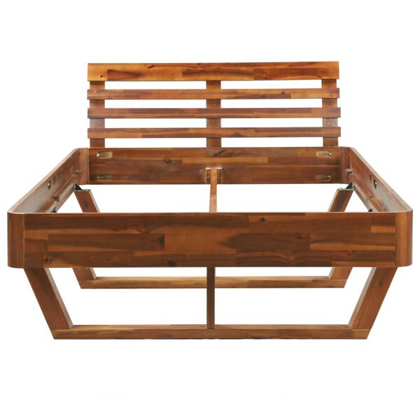 vidaXL Bed Frame without Mattress Solid Acacia Wood 120x200 cm