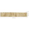 vidaXL Border Rolls 3 pcs 120 cm Impregnated Pinewood