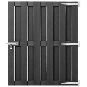 vidaXL Garden Gate WPC 100x112 cm Grey