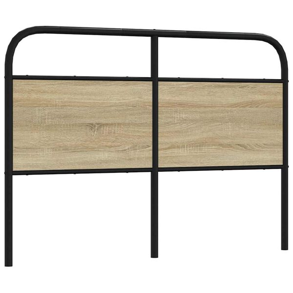 vidaXL Replace Headboard Sonoma Oak 135 cm Steel and Engineered Wood