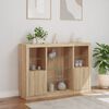 vidaXL Sideboards with LED Lights 3 pcs Sonoma Oak Engineered Wood