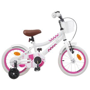 vidaXL Kids Bike 12 Inches for 2-4 Years Old White