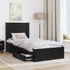 vidaXL Bed Frame with Drawer with Headboard Manual Engineered Wood