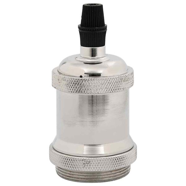 vidaXL Lamp Holders 2 pcs Satin Nickel E27