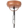vidaXL Industrial Hanging Lamp 25 W Copper Round Mango Wood 52 cm E27