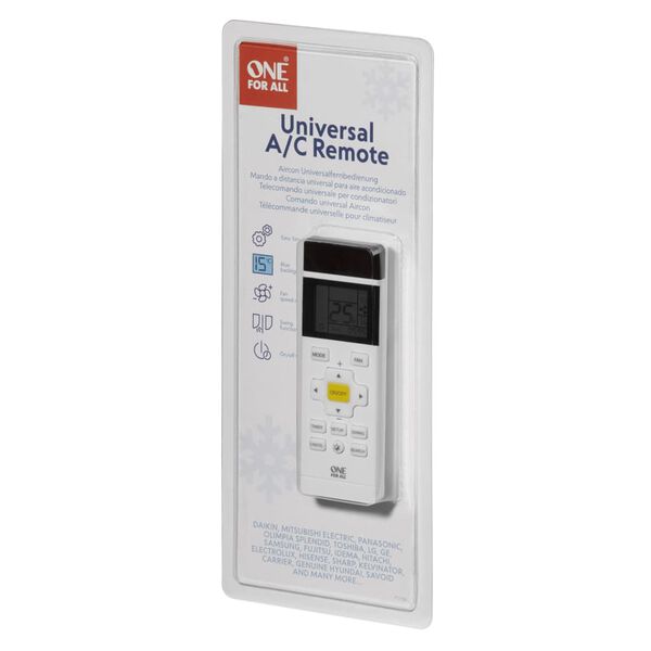 One For All Air Conditioning Remote Control White