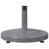 vidaXL Parasol Base Dark Grey Wood look 48 x 48 x 32 cm