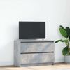 vidaXL TV Cabinet Concrete Grey 80x35x54 cm Engineered Wood