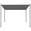 vidaXL Gazebo with Slanted Roof 300x300x257 cm Anthracite 180 g/m&sup2;