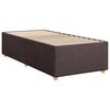 vidaXL Box Spring Bed with Mattress Dark Brown 90x200 cm Fabric