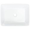 vidaXL Wash Basin White 48x37x13 cm Ceramic Rectangle
