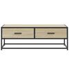 vidaXL Coffee Table Sonoma Oak 100x50x35 cm Engineered Wood and Metal