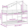 vidaXL Bunk Bed without Mattress 80x200 cm Solid Wood Pine