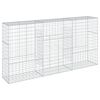 vidaXL Gabion Basket with Cover 300x50x150 cm Galvanised Iron
